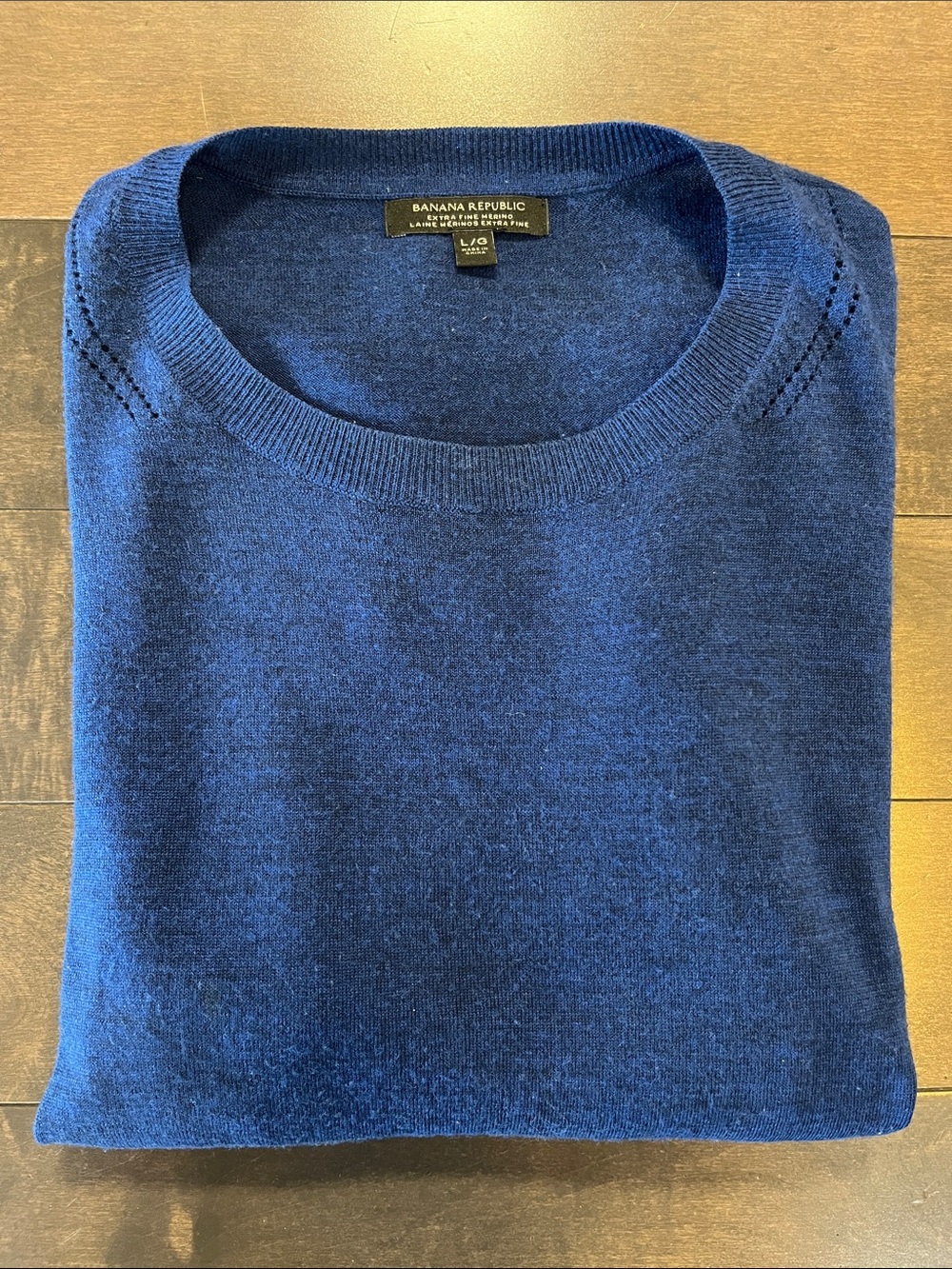 Banana Republic Merino Short Sleeve Crewneck Shirt L